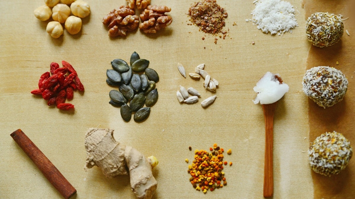 a table topped with lots of different types of food